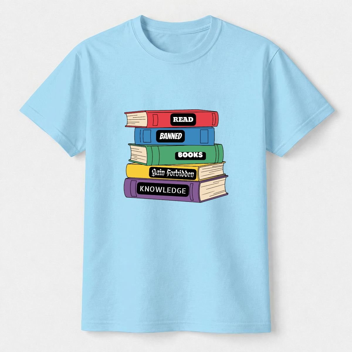 Read Banned Books Gain Forbidden Knowledge Youth Tshirt